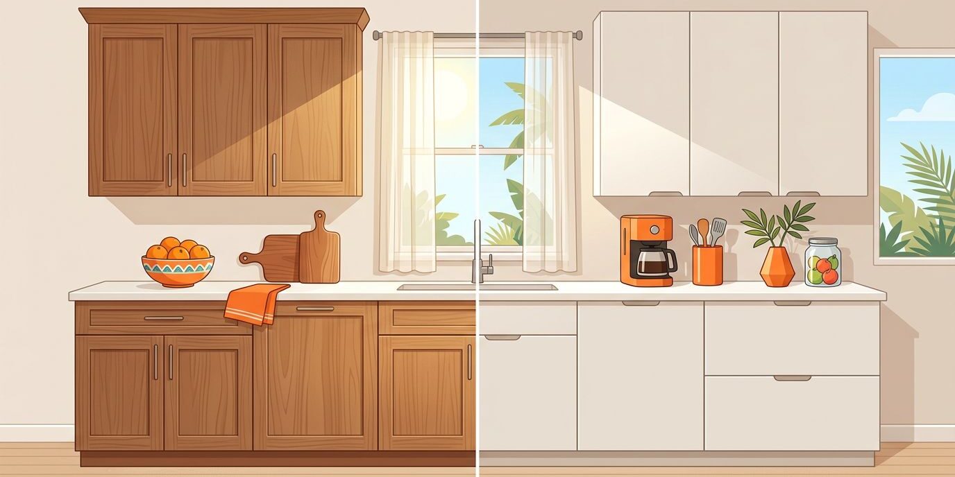Shaker And Slab Kitchen Cabinetry Shaker vs Slab Cabinets for Florida Kitchens